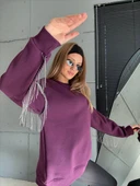 Püsküllü Uzun Kollu Sweat thumbnail 3