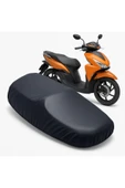 Vi Caro siyah mondial virago 50 Uyumlu Scooter sele kılıfı su geçirmez siyah motorsiklet koltuk kılıfı thumbnail 2