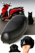 Vi Caro siyah mondial virago 50 Uyumlu Scooter sele kılıfı su geçirmez siyah motorsiklet koltuk kılıfı thumbnail 1