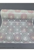 PVC KÜPÜR DANTEL RAF VE DOLAP ÖRTÜSÜ RUNNER  (PEMBE) thumbnail 1
