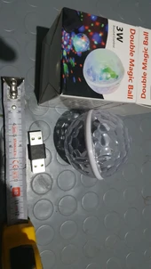 Usb disko topu sese gore hareket eden duble disko topu thumbnail 5