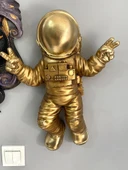 Dekoratif Dev Astronot Heykeli - Duvar Modeli Biblo (47x35cm) thumbnail 4