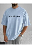 KOZİA OUTDOORS malkoçbey alpha baskılı oversize basic t-şhirt thumbnail 4