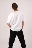 Pasage Oversize Nope Baskılı Beyaz Tshirt thumbnail 5