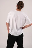 Pasage Oversize Nope Baskılı Beyaz Tshirt thumbnail 2