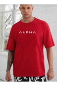 KOZİA OUTDOORS malkoçbey alpha baskılı oversize basic t-şhirt thumbnail 8