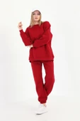 batı Bebe Mavisi Bisiklet Yaka Oversize Sweetshirt thumbnail 3