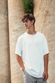 Pasage Oversize Düz Beyaz Tshirt thumbnail 4