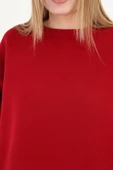 batı Bebe Mavisi Bisiklet Yaka Oversize Sweetshirt thumbnail 8