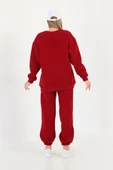 batı Bebe Mavisi Bisiklet Yaka Oversize Sweetshirt thumbnail 7