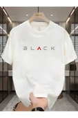Elfa Tekstil Unisex Bisiklet Yaka Oversize Tshirt thumbnail 3