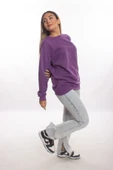 blackbonds Kadin Gri Basic Oversize Sweatshirt thumbnail 10