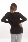 blackbonds Kadin Gri Basic Oversize Sweatshirt thumbnail 7