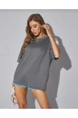 KOZİA OUTDOORS malkoçbey time baskılı oversize basic t-şhirt thumbnail 12