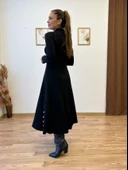 Çıtçıt Detaylı Uzun Triko Elbise thumbnail 7