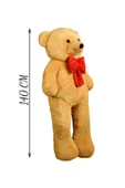 Pababo 140 cm Kırmızı Papyonlu Ayıcık thumbnail 4