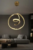 Helezon Modern Tekli Sarkıt Led Avize Antre thumbnail 4