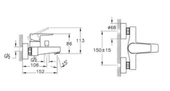 Artema Flow Square Banyo Bataryası A43063 thumbnail 2