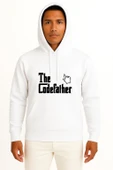 Kapüşonlu The Codefather - Bilgisayar Programcısı Göğüs Baskılı Unisex Sweatshirt thumbnail 1
