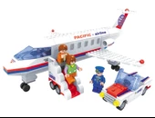 Ausini City Pacific Airline Lego Set thumbnail 1