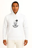 Kapüşonlu Terrifier Göğüs Baskılı Unisex Sweatshirt thumbnail 3