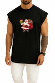 Oversize Noel Baba Yılbaşı Göğüs Baskılı Atlet thumbnail 9