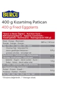 Burcu Kızartılmış Patlıcan 400 gr thumbnail 2