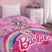 Lisanslı Barbie Sun Tek Kişilik Battaniye thumbnail 1