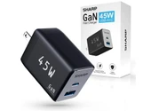 Sharp GaN Usb A ve Usb C Şarj Adaptörü 45W thumbnail 2