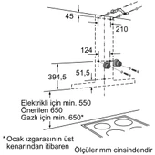 Profilo DVB6R451 Duvar Tipi 60 cm Inox Davlumbaz thumbnail 5