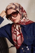 Desenli Twill İpek Eşarp-0918 thumbnail 1
