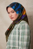 Karmaşık Desen Twill İpek Eşarp-0915 thumbnail 4