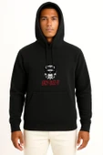 Kapüşonlu Eazy Duz İt Eazy E Göğüs Baskılı Unisex Sweatshirt thumbnail 9