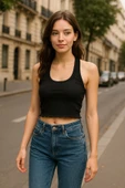 DoReMi Kaplı Sırt Detaylı Crop Atlet thumbnail 2