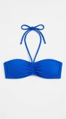 Mavi Çok Dar Kalıp Straplez Bikini Üstü thumbnail 1