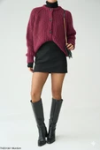 Kalın Örgü Oversize Triko Kazak thumbnail 3