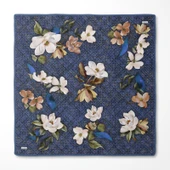Çiçek Desenli Twill İpek Eşarp-0942 thumbnail 5