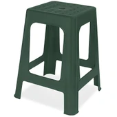 Papatya Mercan Plastik Tabure Teak - Bahçe Balkon Taburesi thumbnail 2