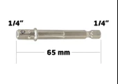 6130 Bits Saplı Lokma Adaptörü 1/4" 65 Mm thumbnail 2