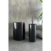 Primanova Flores 2'li Banyo Seti - Siyah thumbnail 1