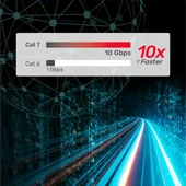 UNITEK CAT7 PATCH KABLO 1MT FLAT 10GBPS C1897BK-1M thumbnail 4