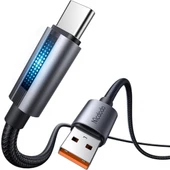 Mcdodo CA-5180 Usb TypeC LED Işıklı Şarj Data Kablo 1.2m thumbnail 3