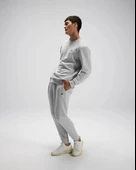 Ellesse EM282-1-GI Erkek Gri Sweat thumbnail 3