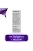Suda Vitamin Multimen Multivitamin 60 Kapsül 4 Adet thumbnail 2