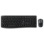 RAPOO X1800 PRO Kablosuz Klavye Mouse Set Siyah thumbnail 1