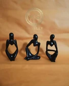 Minelly Abstract Trio Black Set thumbnail 2