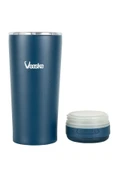 VAESKE BLUETOOTH HOPARLÖRLÜ 500ML PASLANMAZ ÇELİK TERMOS MAVİ thumbnail 3
