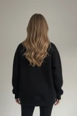 Pul İşlemeli Kaplan Detaylı Oversize Sweatshirt thumbnail 7