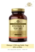 Solgar Omega 3 950 mg 50 Kapsül thumbnail 1
