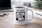 PRYDESIGN Picasso Tasarım Seramik Kupa thumbnail 1
